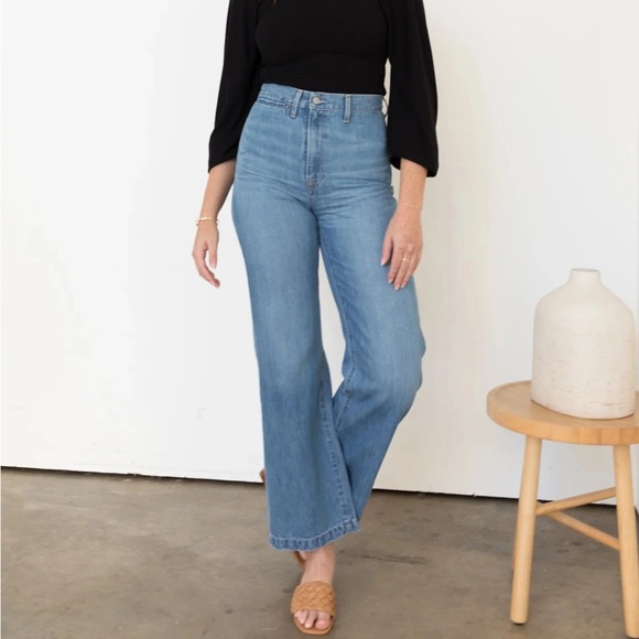 Able Ginnie Wide Leg Jeans Denim - Picture 2 of 6